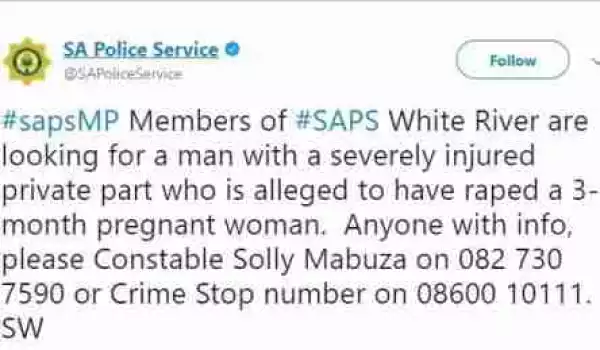 Pregnant South African Woman Bites Her Rapist